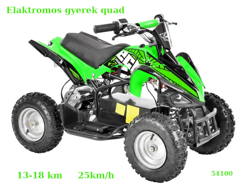        Akkumulátoros kisgyerek quad 13km 25km/h 54100