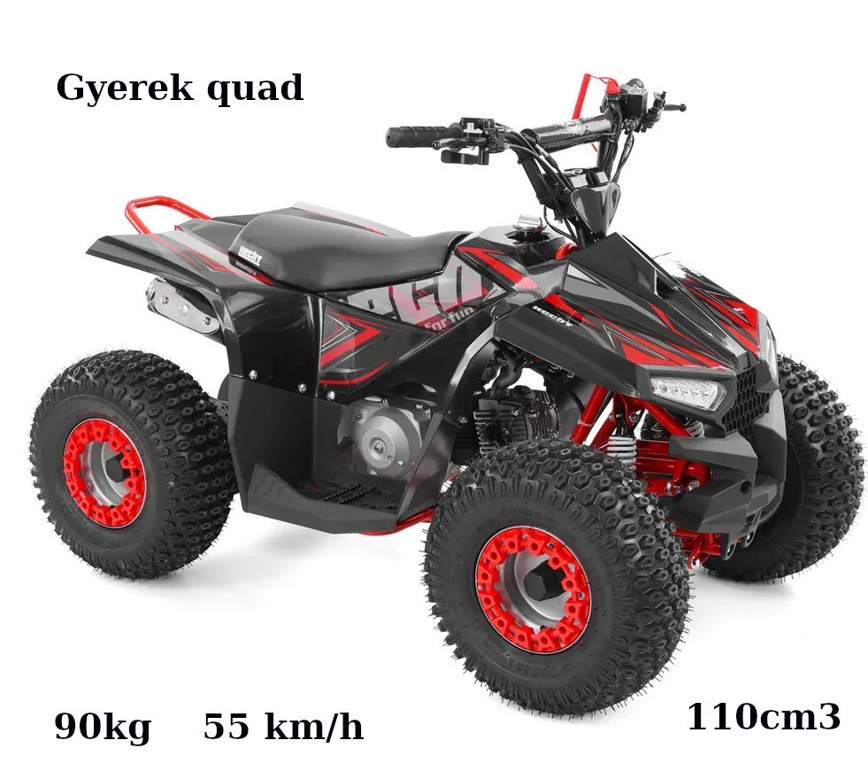 Benzin motoros gyerekquad 90kg  55km/h 56110