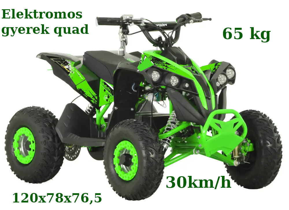   Akkus gyerek quad 56120 30km/h 65kg